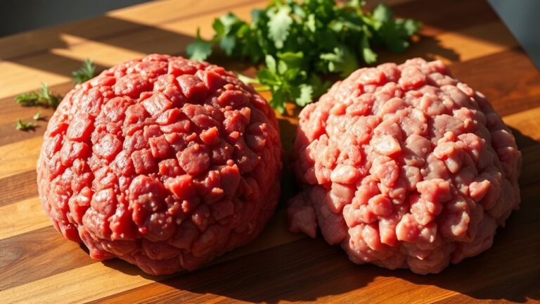 ground beef versus sirloin