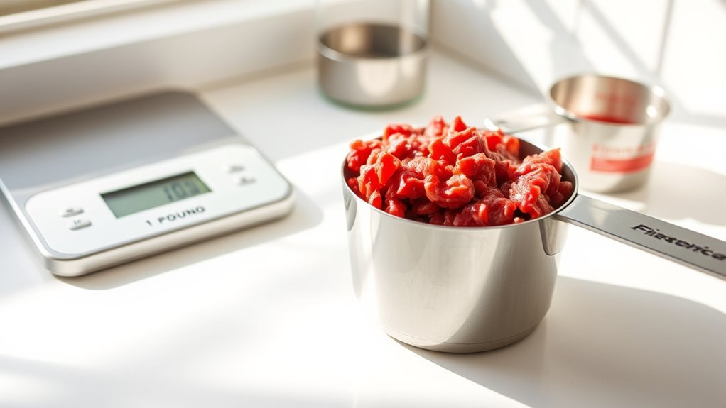 ground beef volume varies