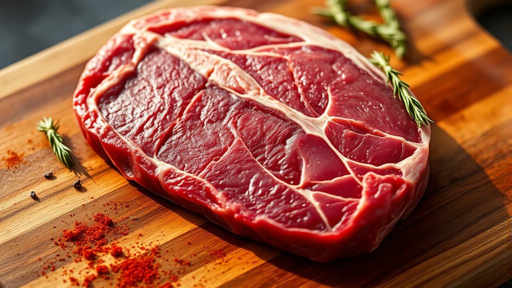 lean tender beef slice