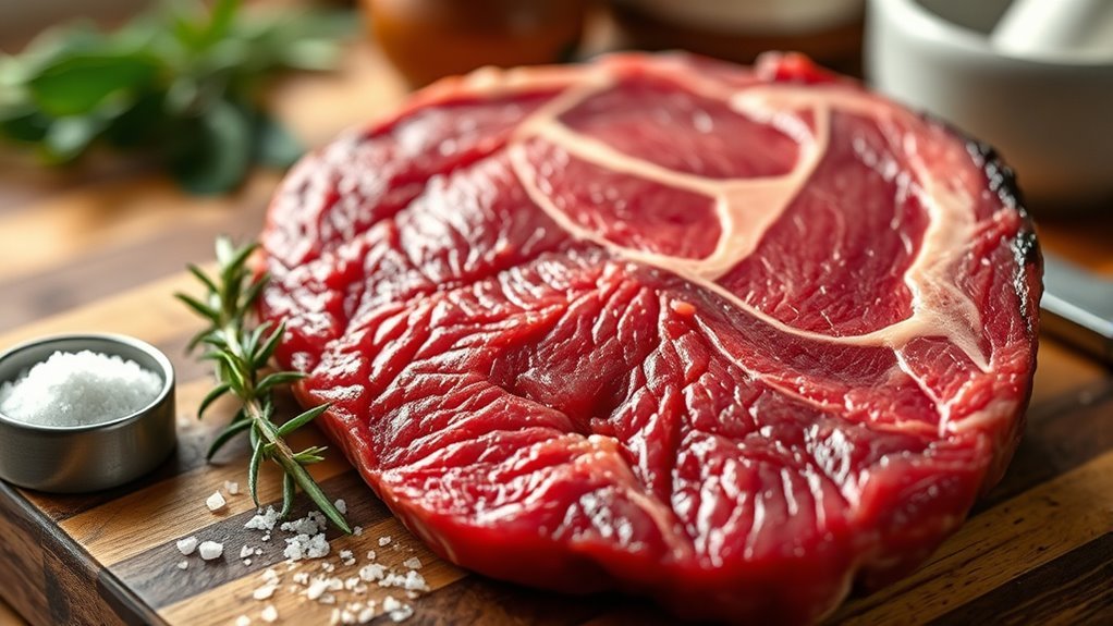 luxurious marbled wagyu beef