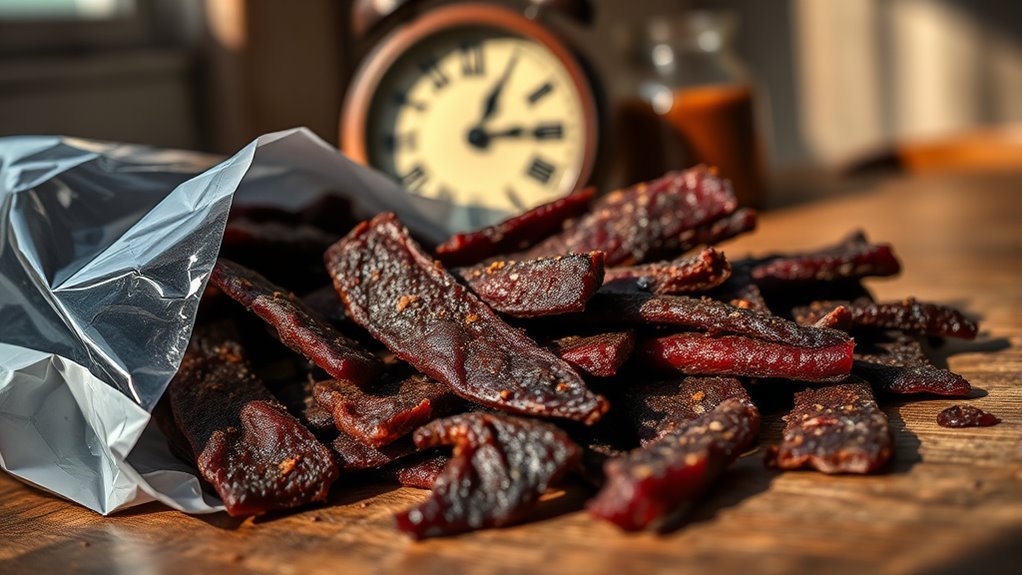 opened beef jerky shelf life