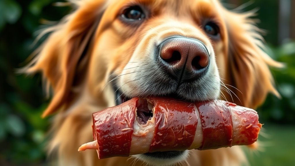 properly cooked plain beef treats