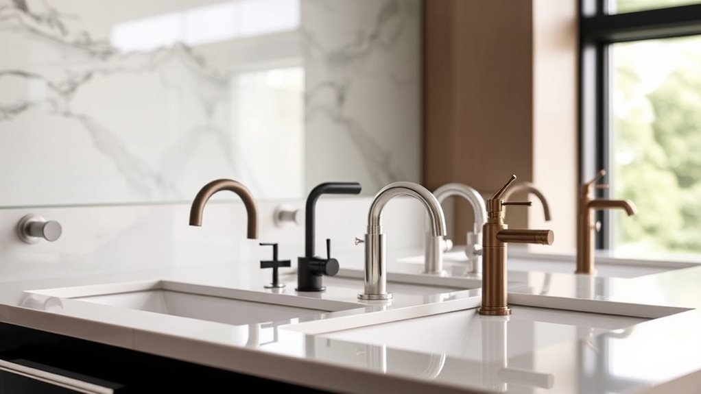 top above counter sink faucets