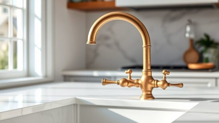top aged brass kitchen faucets