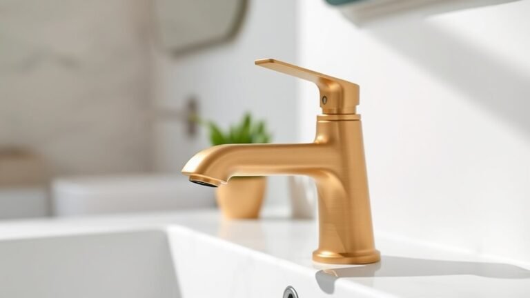top brushed gold faucets