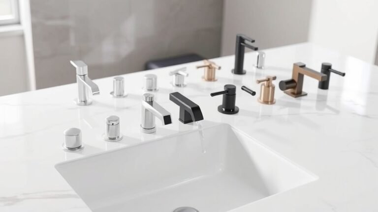 top rectangular sink faucets