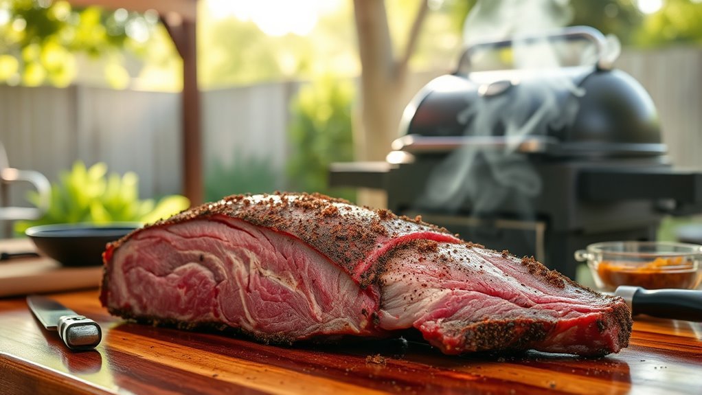 trim rub prepare grill