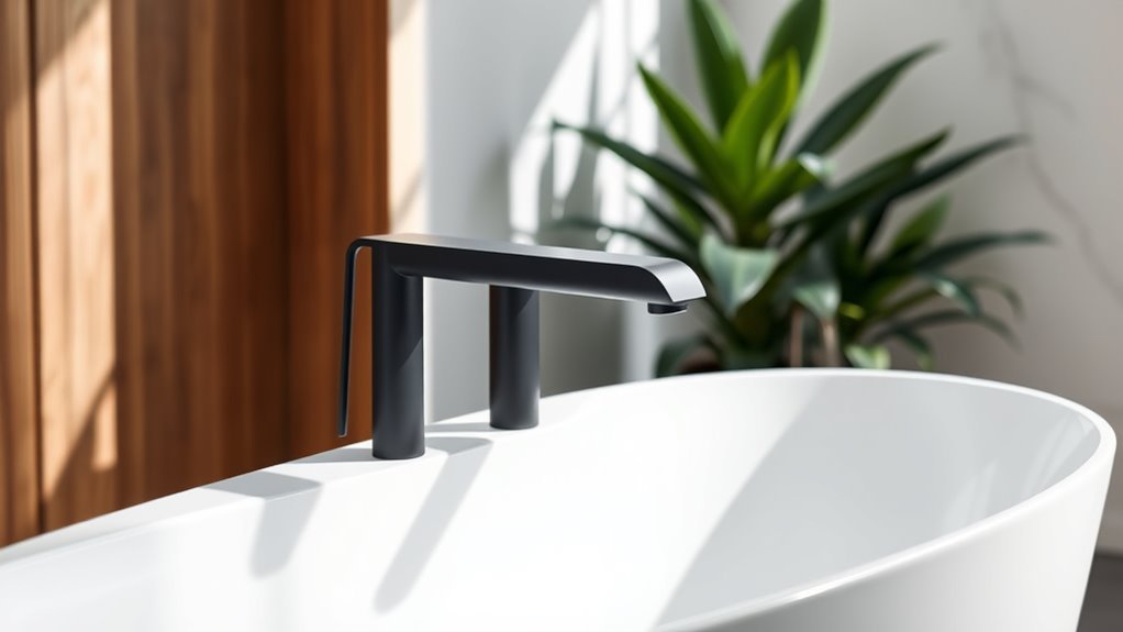 stylish black bath faucets