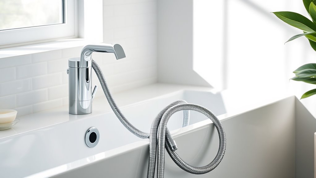 top bathtub faucet hoses