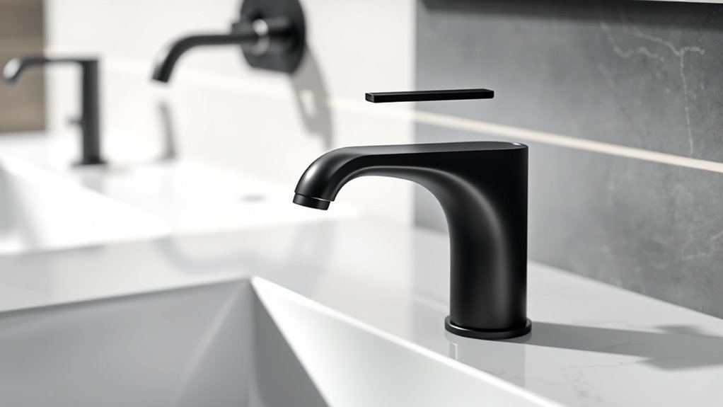 top black bath faucets