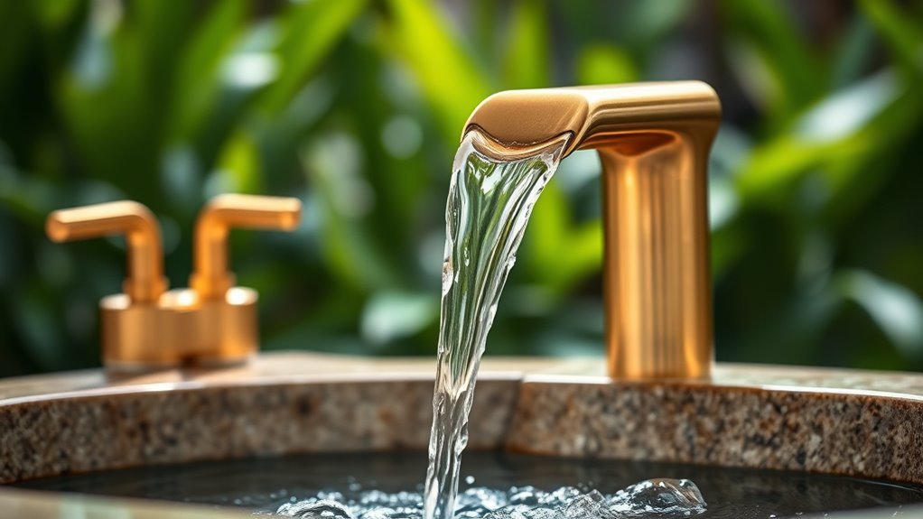 top brass waterfall faucets