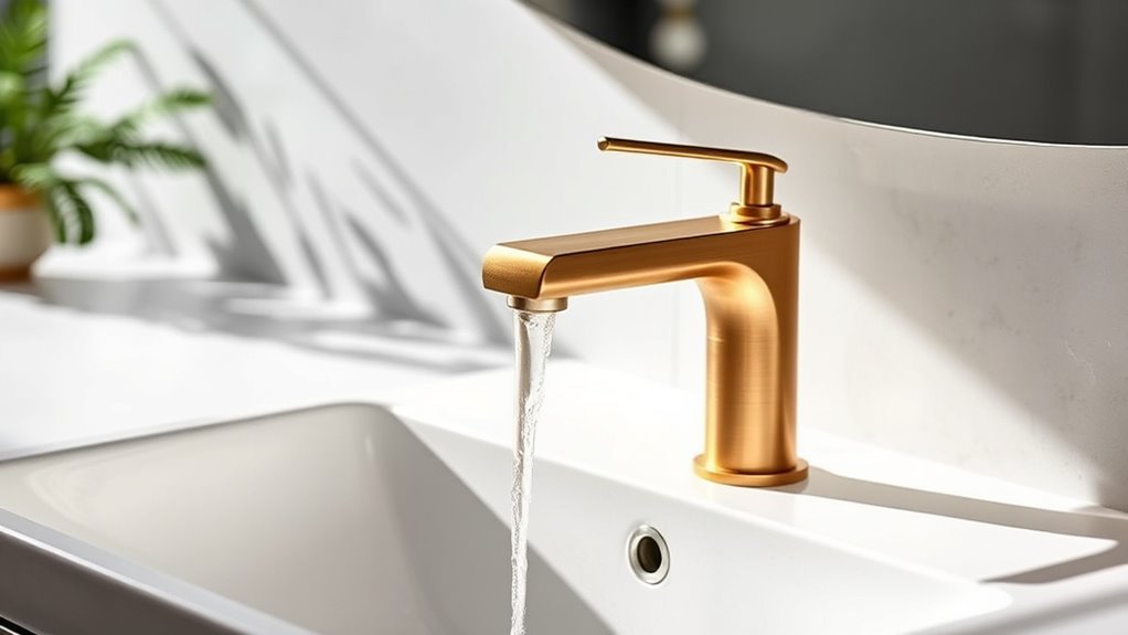 top brushed brass faucets