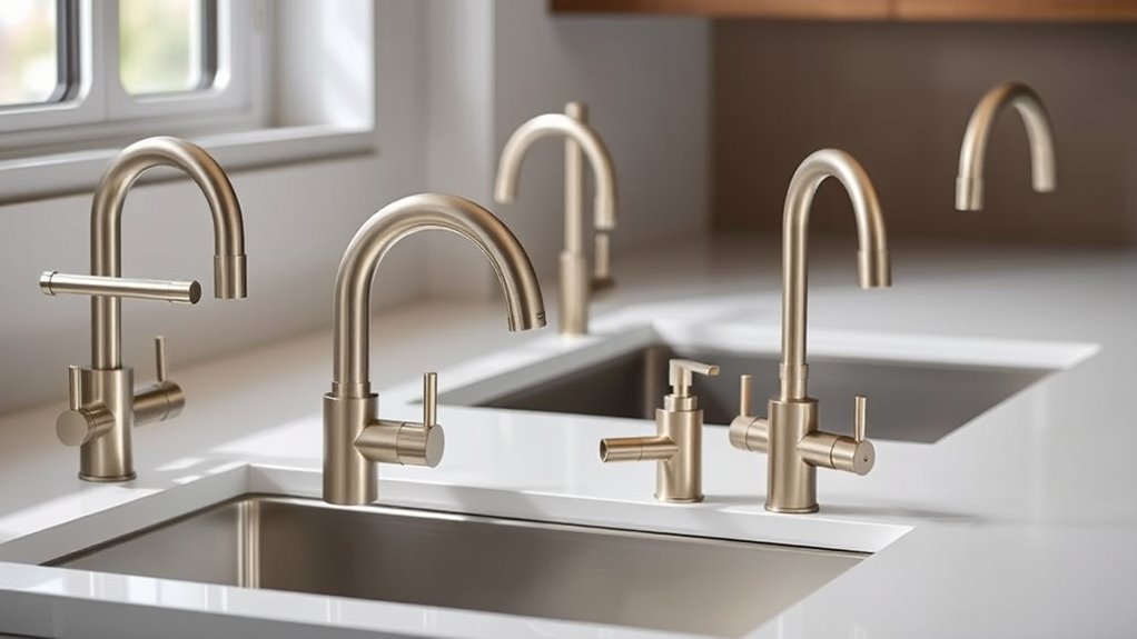 top brushed nickel faucets