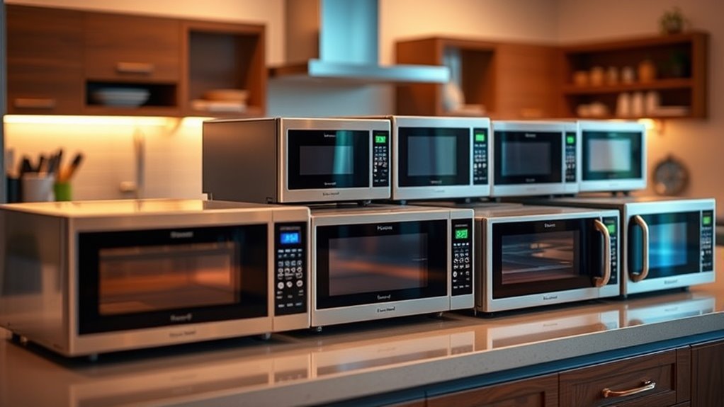 top convection grill microwaves