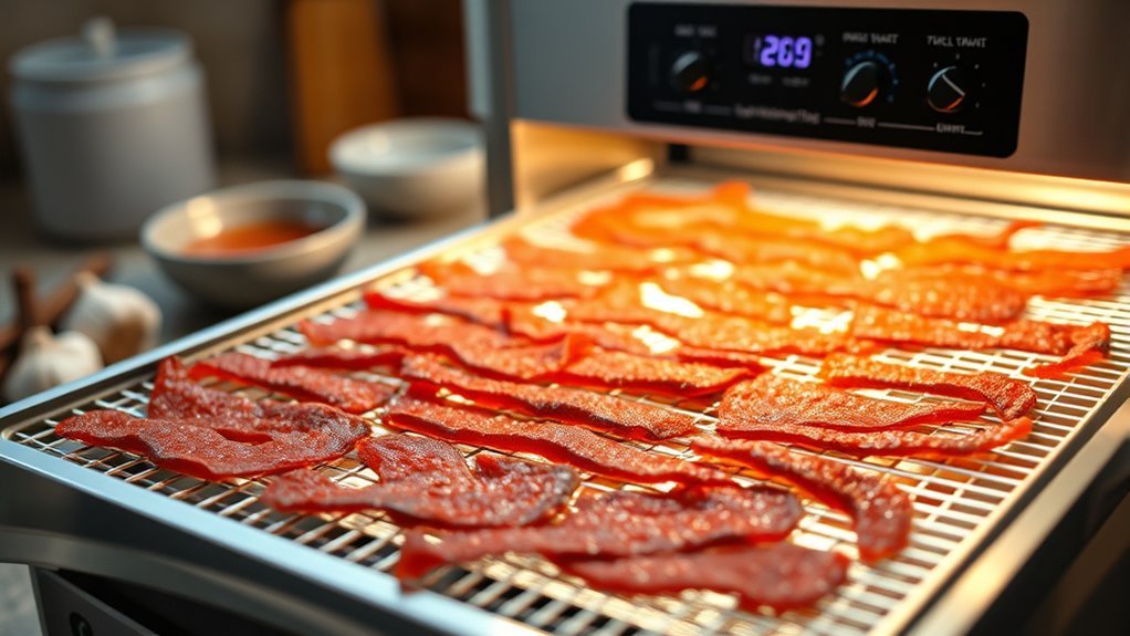 optimal beef jerky temperature