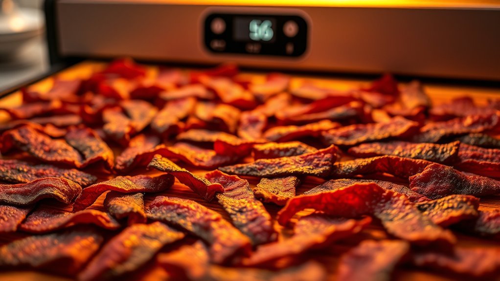 optimal jerky drying temperatures