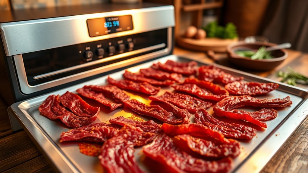 optimal jerky drying temperatures