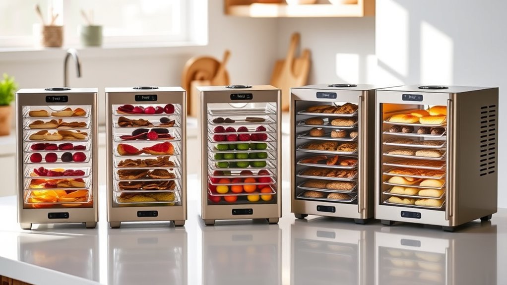 quiet dehydrators for drying