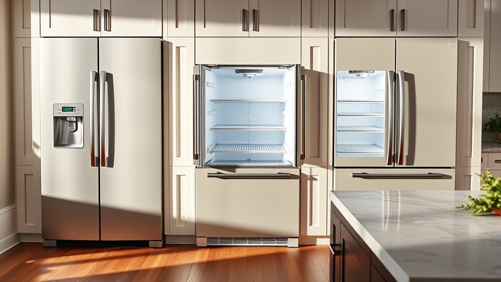 top 42 inch panel refrigerators