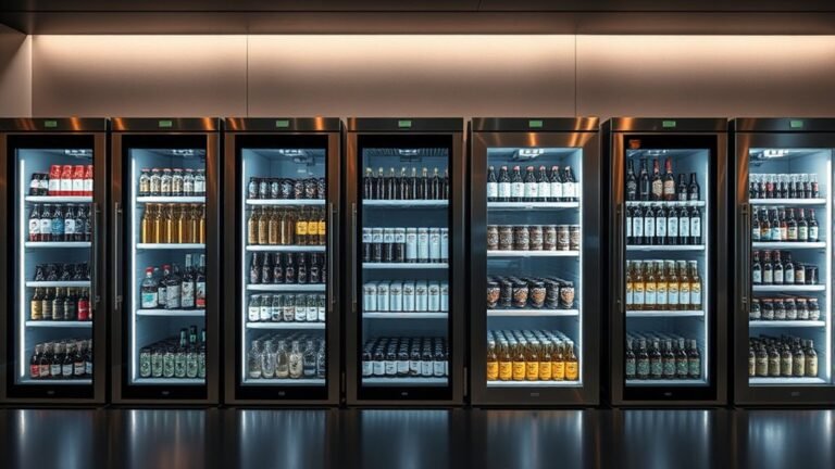 top back bar refrigerators