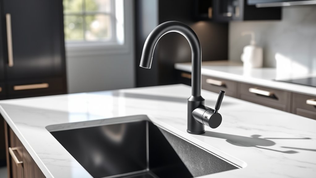 top black kitchen faucets