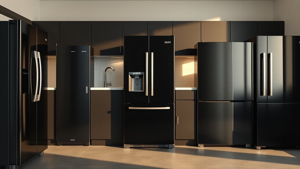 top black refrigerator choices