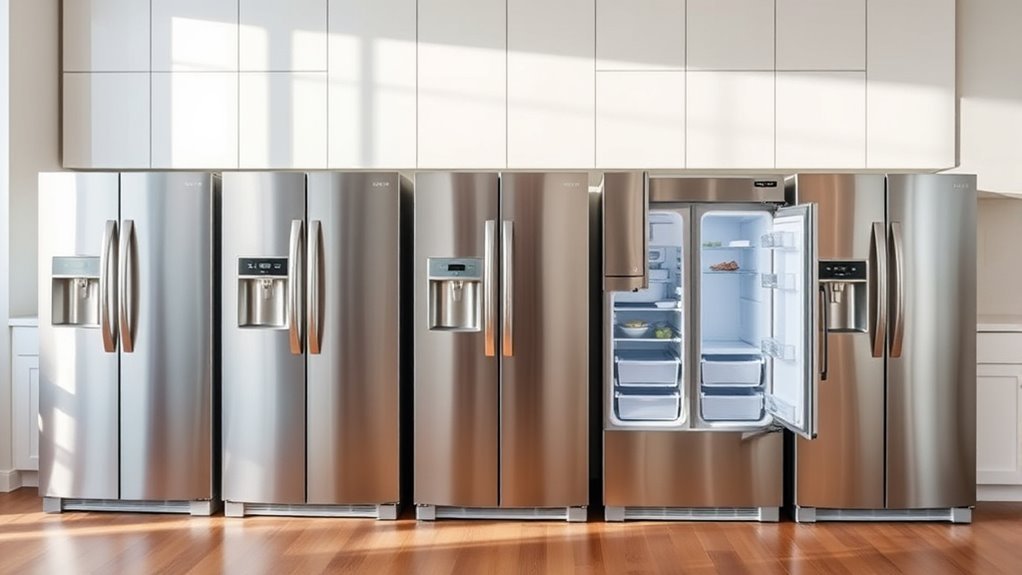 top bottom freezer refrigerators