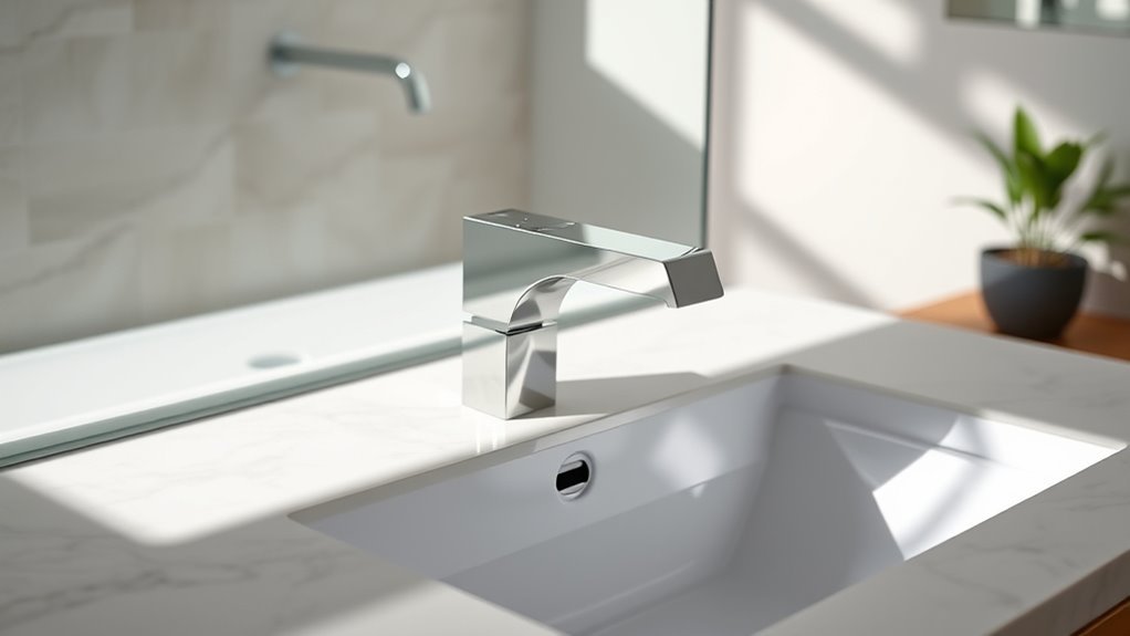 top center bathroom faucets