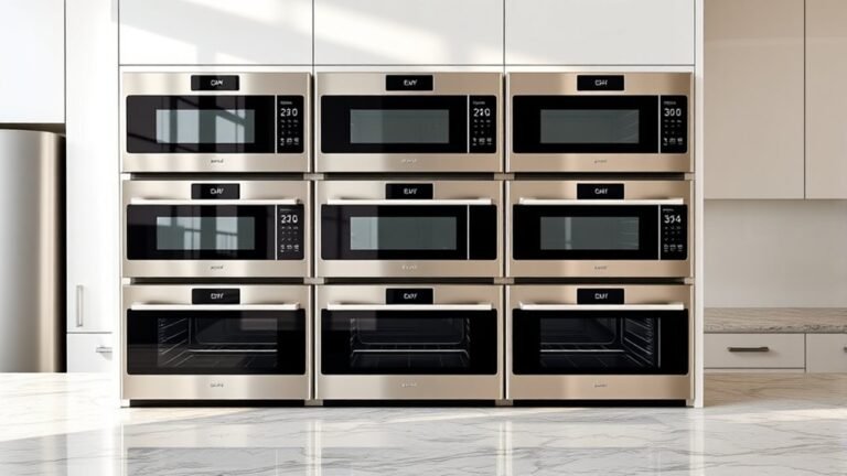 top double oven microwaves