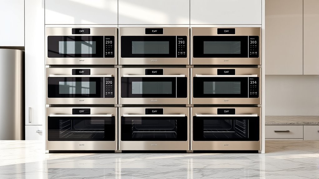 top double oven microwaves