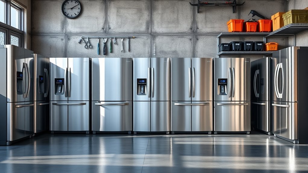 top garage fridge combos