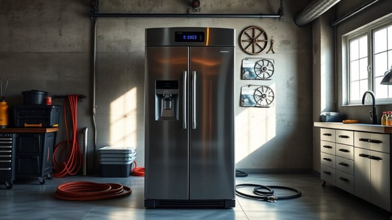 top garage fridge freezers