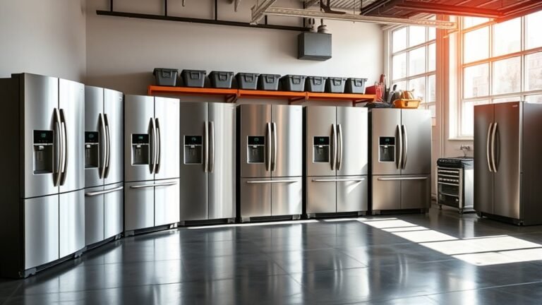 top garage fridge freezers