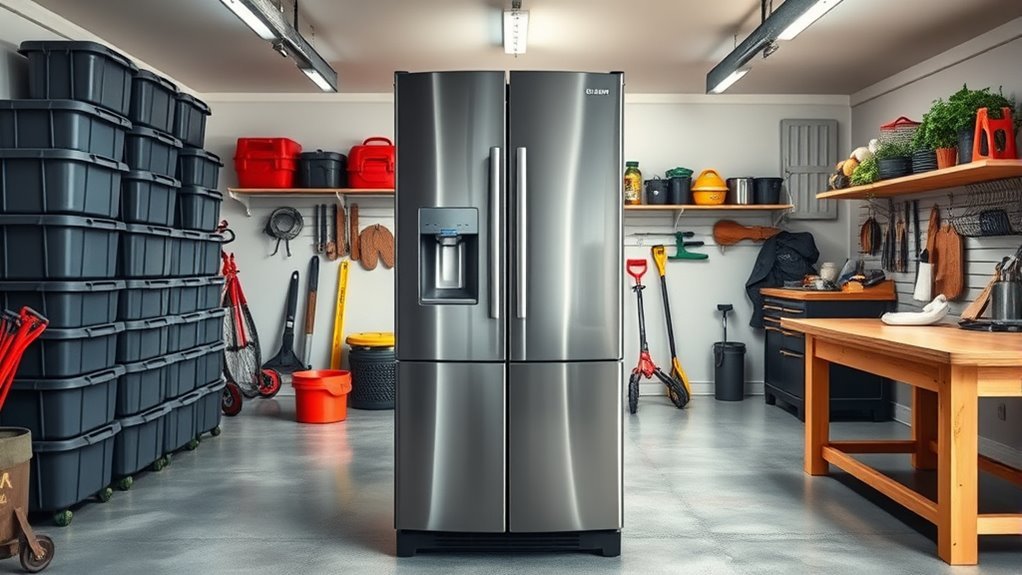 top garage ready fridge freezers