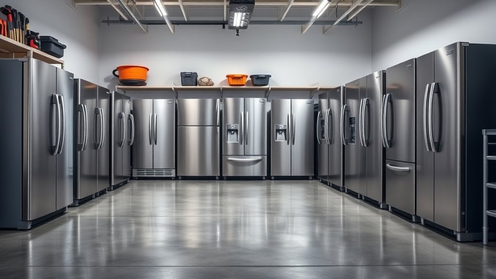 top garage refrigerator options