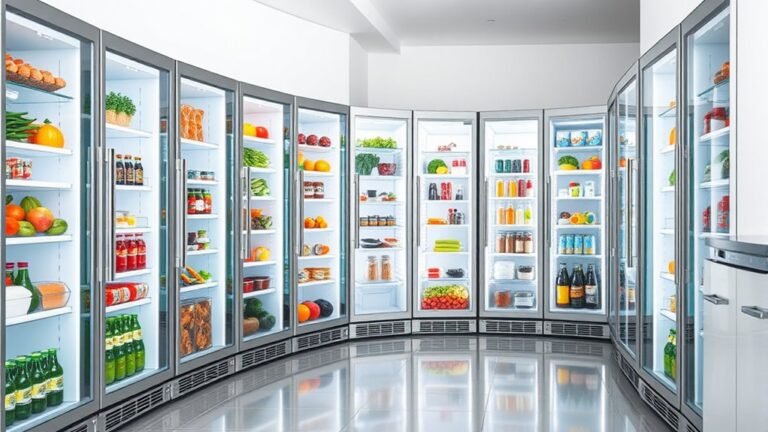 top glass door refrigerators