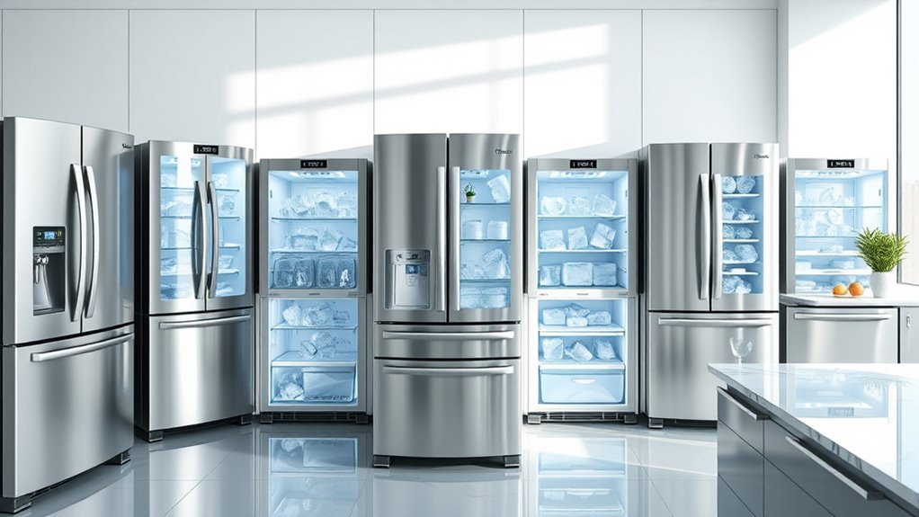 top ice maker refrigerators