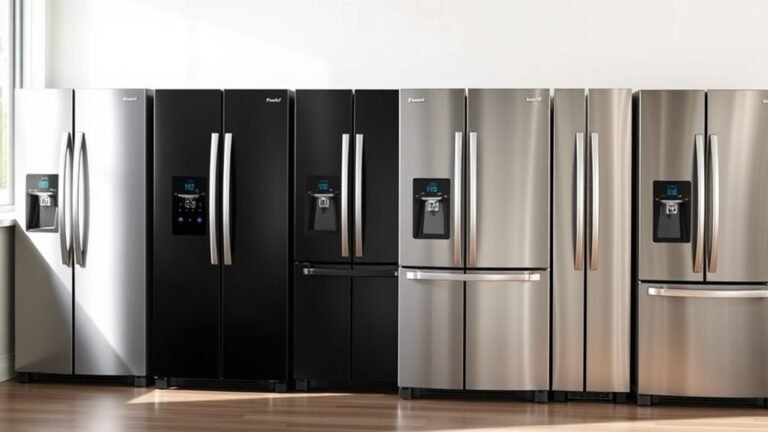 top side by side refrigerators