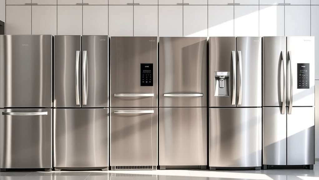 top stainless steel refrigerators