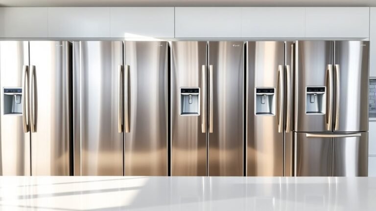 top standard depth fridges