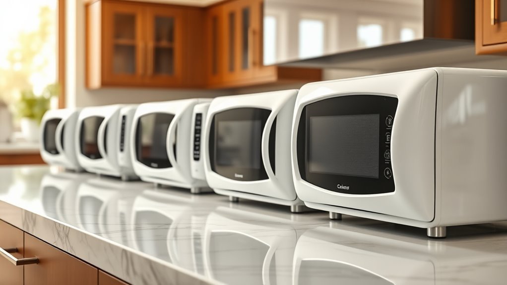 top white microwave ovens